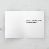 Metaalvlok Verjaardag Kaart (Binnen)