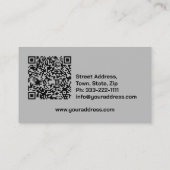 Metaalvormende lasgietwerk visitekaartje (Achterkant)