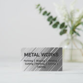 Metaalvormende lasgietwerk visitekaartje (Staand voorkant)