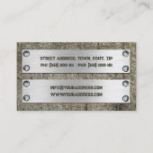 Metaalvormende lassnijwerken visitekaartje (Achterkant)