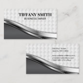 Metaalvormig weerpatroon | Metaalgolfpatroon Visitekaartje (Voorkant / Achterkant)