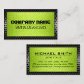 Metaalvormige, roestvrije metalen moderne staalgre visitekaartje (Voorkant / Achterkant)