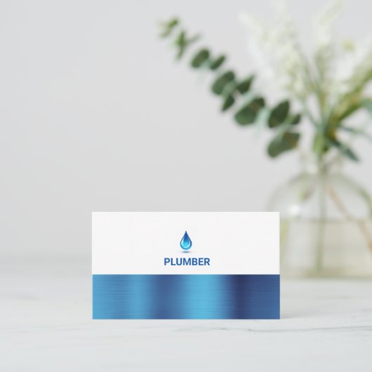 Metaalwaterleiding — Professionele plug-in Visitekaartje (Staand voorkant)