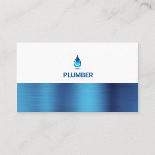 Metaalwaterleiding — Professionele plug-in Visitekaartje (Voorkant)
