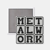Metaalwerk, werken met metaal magneet (Voorkant / Achterkant)