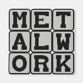 Metaalwerk, werken met metaal magneet (Voorkant)
