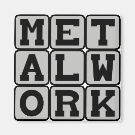 Metaalwerk, werken met metaal magneet