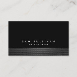 Metaalwerker Metaalraster Textuur Handel Vaardighe Visitekaartje