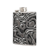 Metaalwiek 4 omwikkelde kolf heupfles (Links)