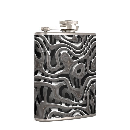 Metaalwiek 4 omwikkelde kolf heupfles (Rechts)