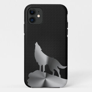Metaalwolf met koolstofvezel Case-Mate iPhone case