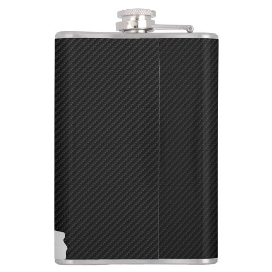 Metaalwolf met koolstofvezel heupfles (Achterkant)