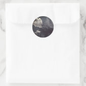 Metaalwolk Ronde Sticker (Tas)