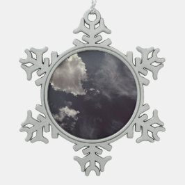 Metaalwolk Tin Sneeuwvlok Ornament