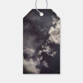 Metaalwolken Cadeaulabel