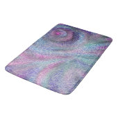 Metaalzeemeerminkleuren met abstracte paisleys badmat (Gekanteld)