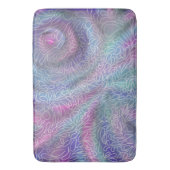 Metaalzeemeerminkleuren met abstracte paisleys badmat (Voorkant Verticaal)