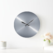 Metaalzilver Roestvrij staal Metaal Grote Klok (Huis)