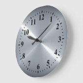 Metaalzilver Roestvrij staal Metaal Grote Klok (Hoek)