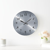 Metaalzilver Roestvrij staal Metaal Grote Klok (Huis)