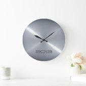 Metaalzilver Roestvrij staal Metaal Grote Klok (Huis)