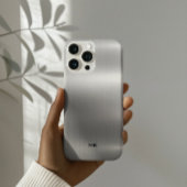 Metaalzilvertextuur Roestvrij staal Kijk uit Case-Mate iPhone Case