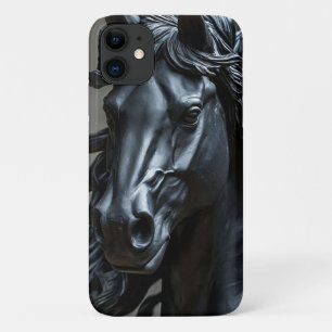 Metaalzwart paard Case-Mate iPhone case