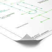 Metabole route voor de synthese van antibiotica poster (Hoek)