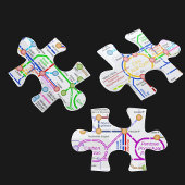 Metabole weg metrokaart legpuzzel