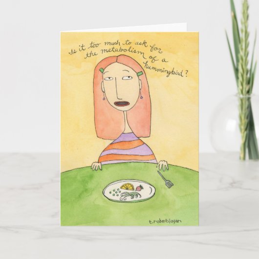 Metabolisme van een kolibrie kaart (Voorkant)