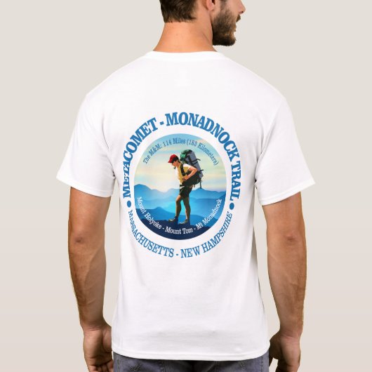 Metacomet-Monadnock Trail (Hiker C) T-shirt (Achterkant)