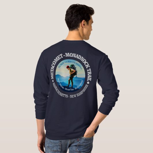Metacomet-Monadnock Trail (Hiker C) T-shirt (Achterkant volledig)