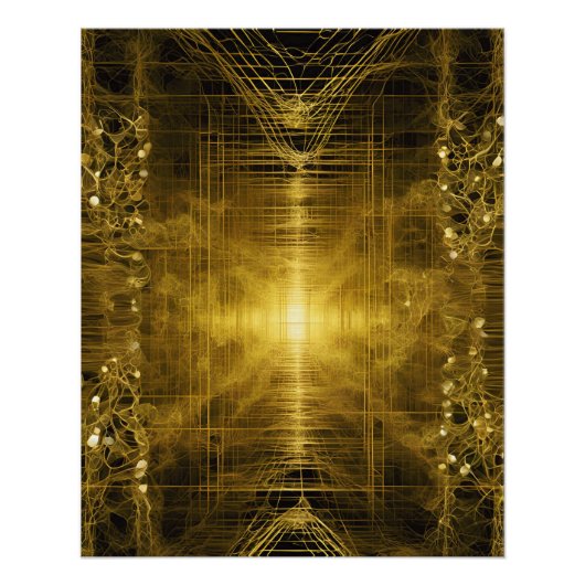 metadimensionale corridor perfect poster (Voorkant)