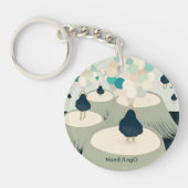 Metafoor_22_Een meisje in het droomacryl Sleutelhanger (Voorkant)