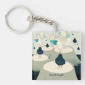 Metafoor_22_Een meisje in het droomacryl Sleutelhanger (voorkant)