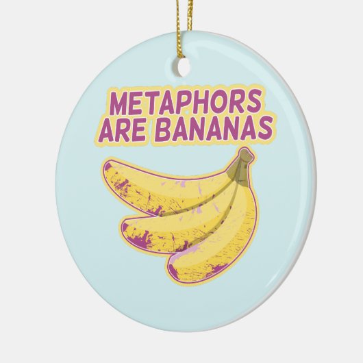 Metafoor Grappige typografie Keramisch Ornament (Links)