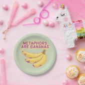 Metafoor Grappige typografie Papieren Bordje (Feest)