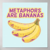 Metafoor Grappige typografie Poster (Voorkant)