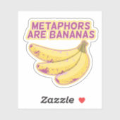Metafoor Grappige typografie Sticker (Vel)