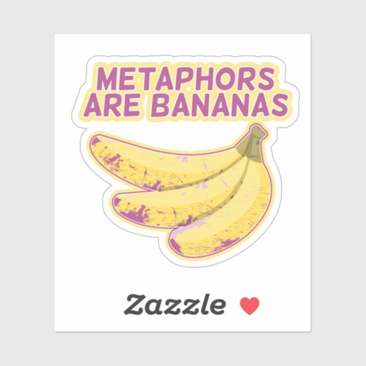 Metafoor Grappige typografie Sticker (Vel)
