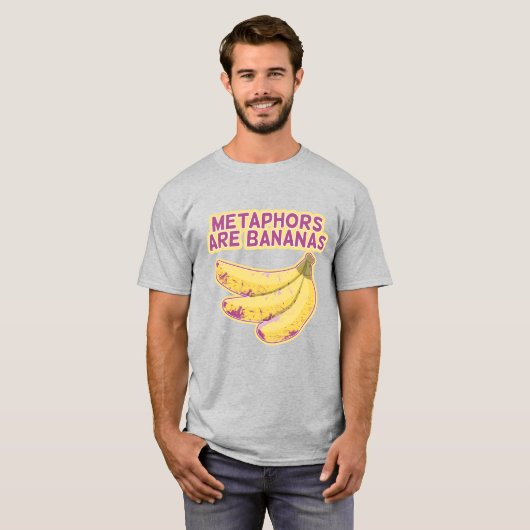 Metafoor Grappige typografie T-shirt (Voorkant volledig)