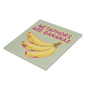 Metafoor Grappige typografie Tegeltje (Zijkant)