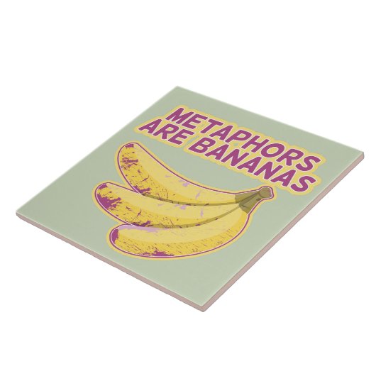 Metafoor Grappige typografie Tegeltje (Zijkant)