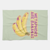 Metafoor Grappige typografie Theedoek (Horizontaal)