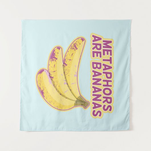 Metafoor Grappige typografie Wandkleed (Voorkant (horizontaal))