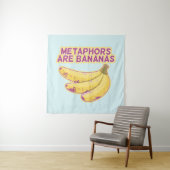 Metafoor Grappige typografie Wandkleed (In situ)