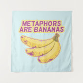 Metafoor Grappige typografie Wandkleed (Voorkant)