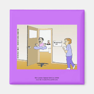 Metafysica Lab Klassieke Cartoon Koelkastmagneet Magneet