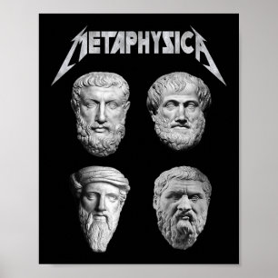 Metafysica Socrates Plato Aristoteles Filosoof M Poster