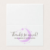 Metafysisch Maan Minimalistisch Paars Hartelijk da Kaart (Buitenkant ongevouwen)